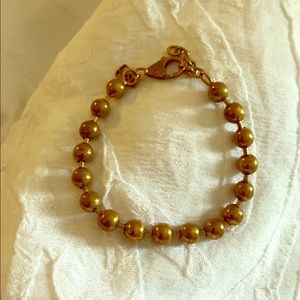 Waxing poetic brass bracelet